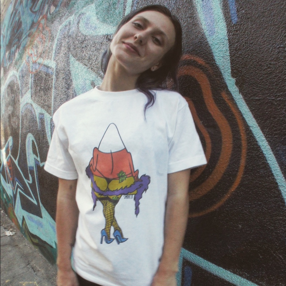 Corny Queen one of a kind tee 🍬